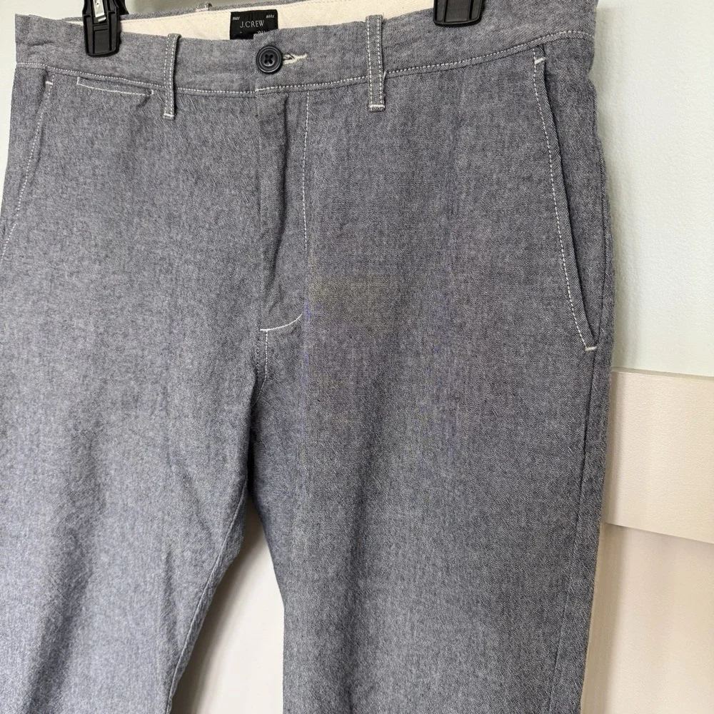 J. CREW 484 Slim-Fit Twill Pant‎ 32x30 (measured 33x29.5) Grey Stretch Career
